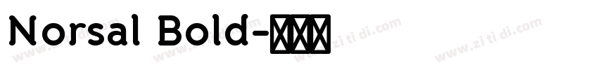 Norsal Bold字体转换